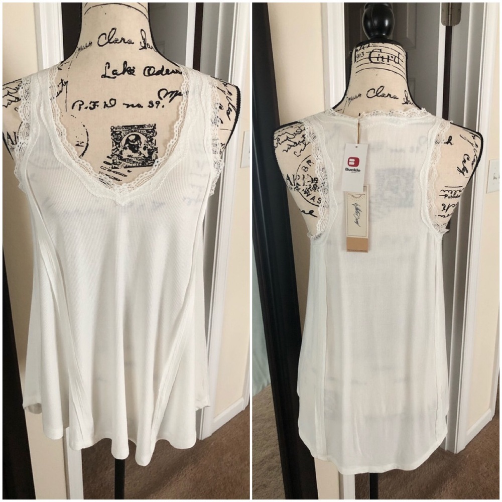 White Crow Ribbed Tank Top S